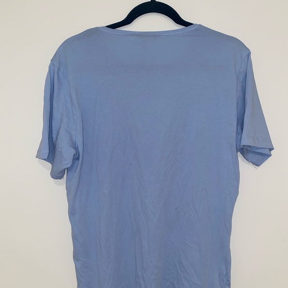 NWT Zara scoop neck baby blue t shirt - Picture 5 of 6